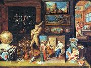 Frans Francken II A Collector's Cabinet. Spain oil painting artist